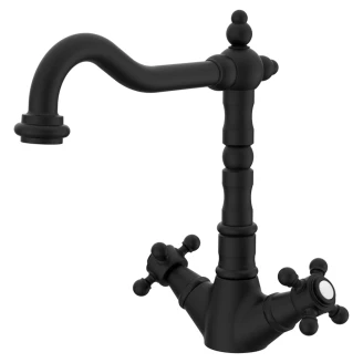 Servantbatteri <strong>Alderton</strong>  Cross Svart Matt