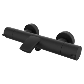 Badekarbatteri <strong>Carenza</strong>  Svart Matt med Termostat