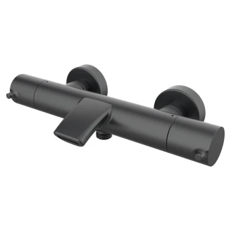 Badekarbatteri <strong>Carenza</strong>  Metall Svart Matt med Termostat