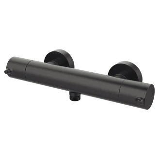 Dusjbatteri <strong>Carenza</strong>  Metall Svart Matt med Termostat