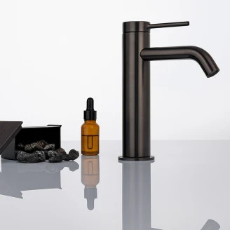Servantbatteri <strong>Carenza</strong>  20 cm Metall Svart Matt Høy