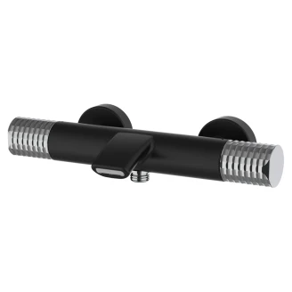 Badekarbatteri <strong>Elandra</strong>  Svart Matt med Termostat