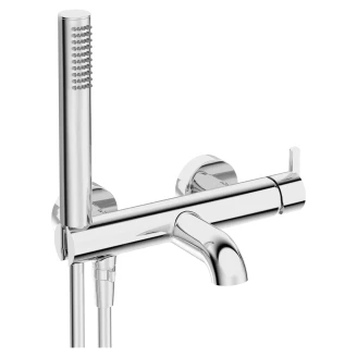 Badekar Armatur med Brusesæt <strong>Silia</strong>  Krom Blank