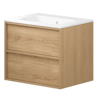 Underskab <strong>Ekskär</strong>  Forår Mat 60 cm med Vask Hvid Blank