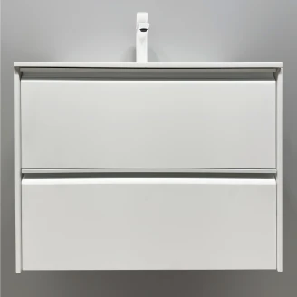 Servantskap <strong>Tona</strong>  Hvit Matt 60 cm med Servant Hvit Blank