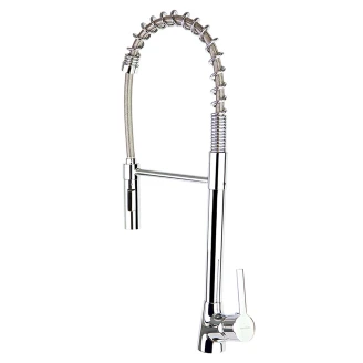 Kjøkkenarmatur <strong>Kelvo</strong>  Krom Blank med Uttrekkbar Slange 56 cm