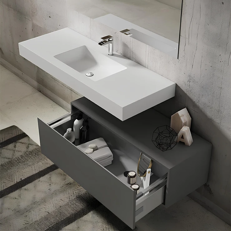 Mineralmarmor Servant Cavo Hvit Matt 120 cm