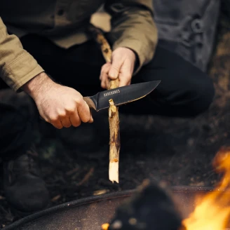 Barebones Feltkniv med Hylster <strong>Woodsman</strong>  Sort