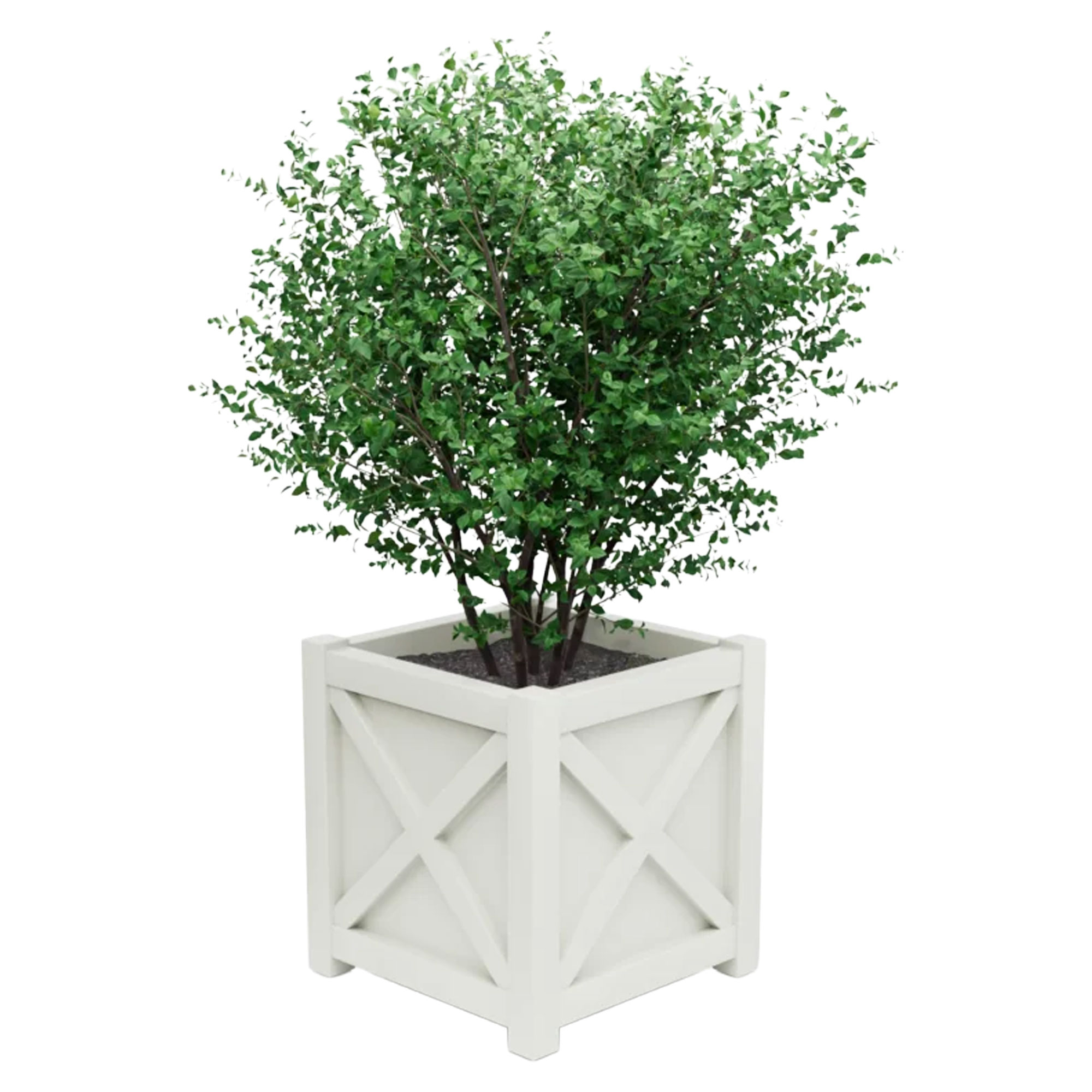 Utekrukke Metall Berkley Hvit 75 cm