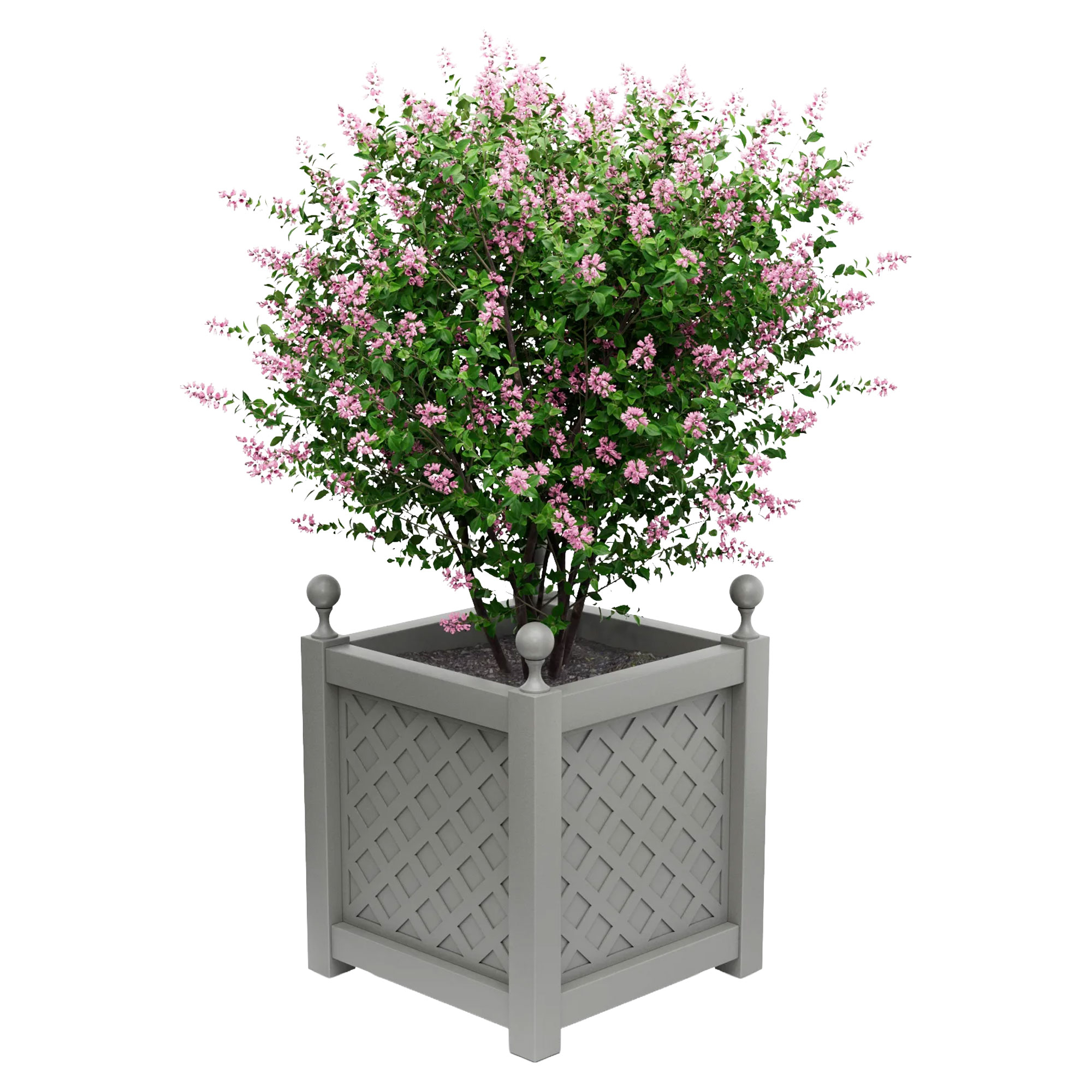 Utekrukke Metall Bloomsbury Støvgrå 60 cm med Dekorative Kuler
