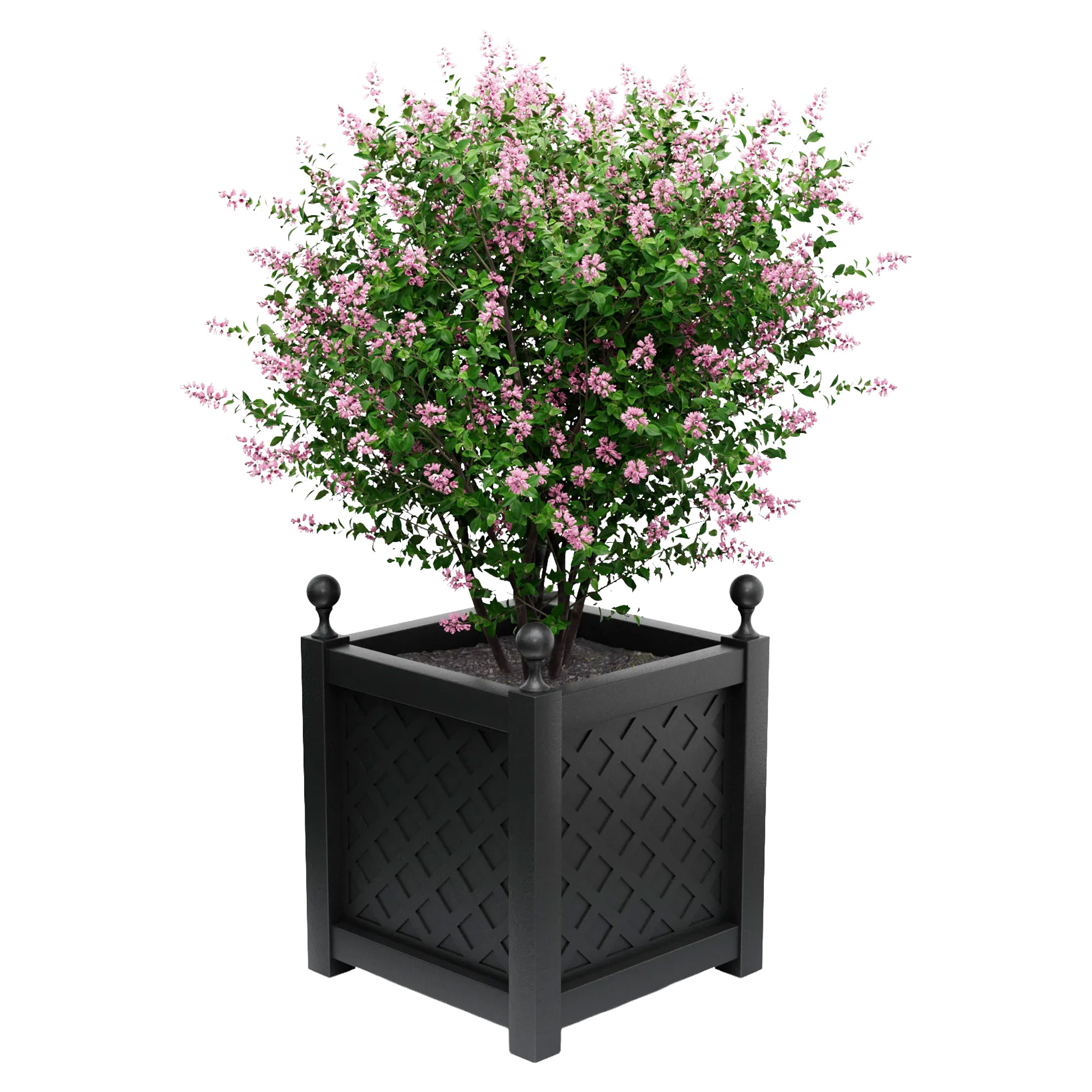 Utekrukke Metall Bloomsbury Sort 60 cm med Dekorative Kuler