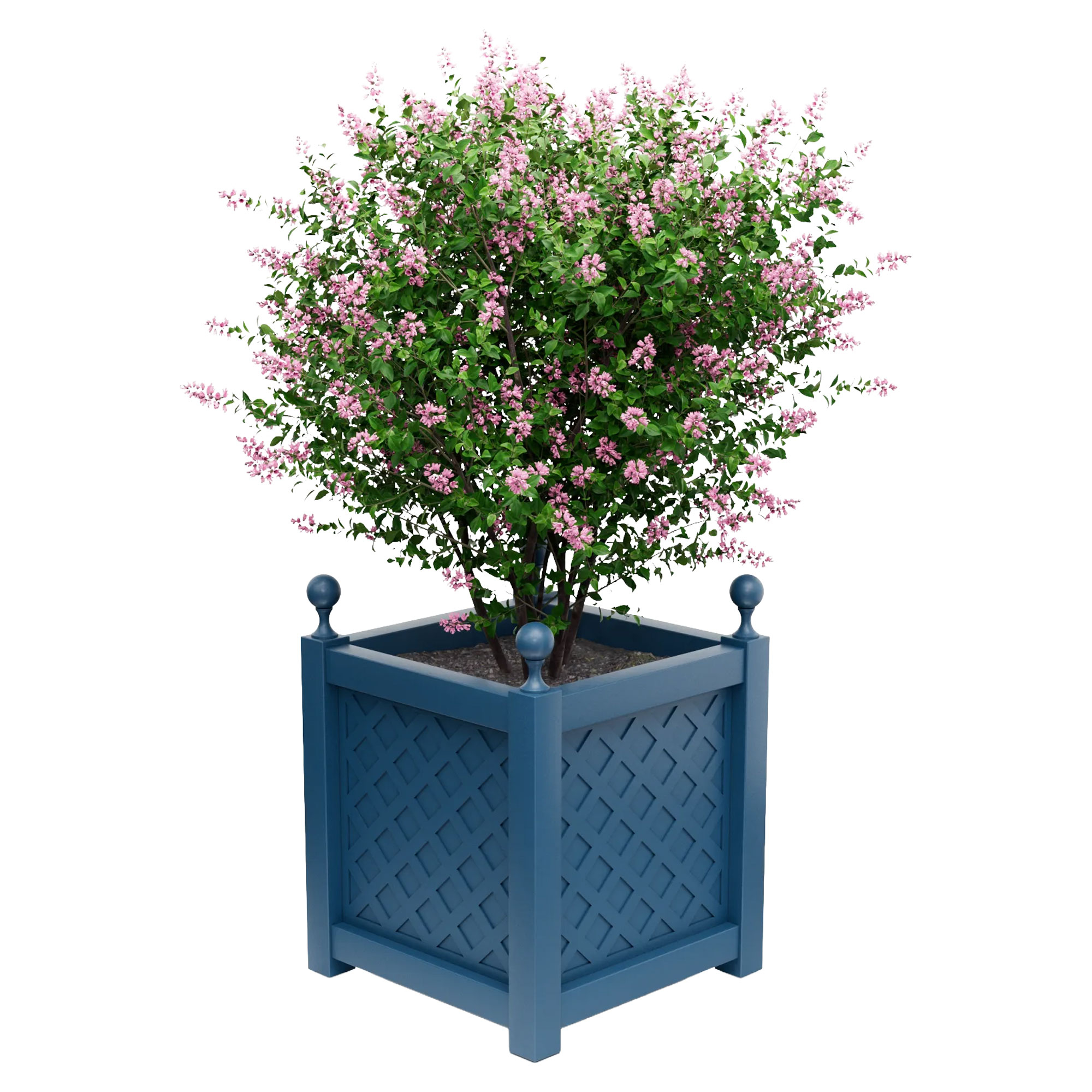 Utekrukke Metall Bloomsbury Azurblå 75 cm med Dekorative Kuler