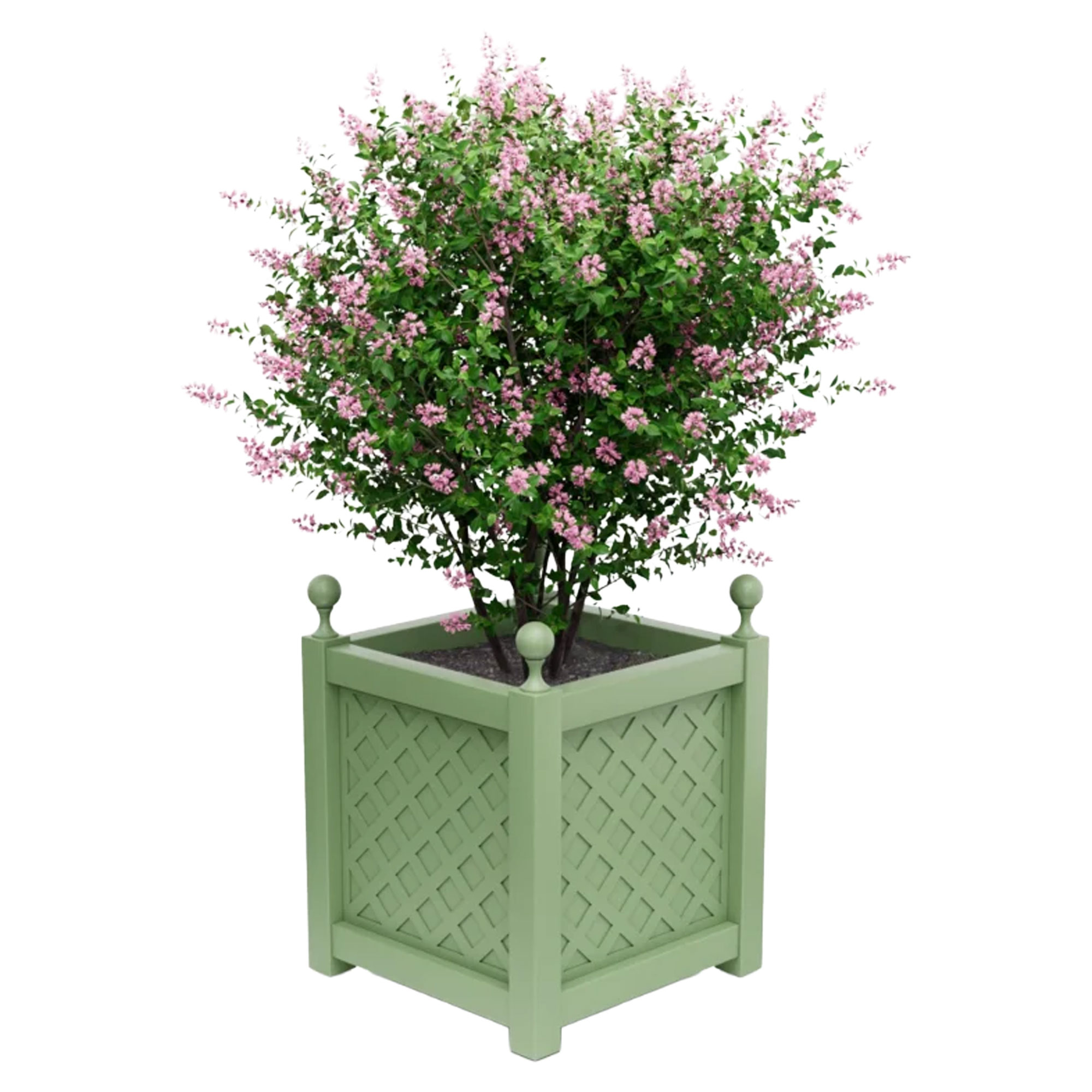 Utekrukke Metall Bloomsbury Lysegrønn 75 cm med Dekorative Kuler