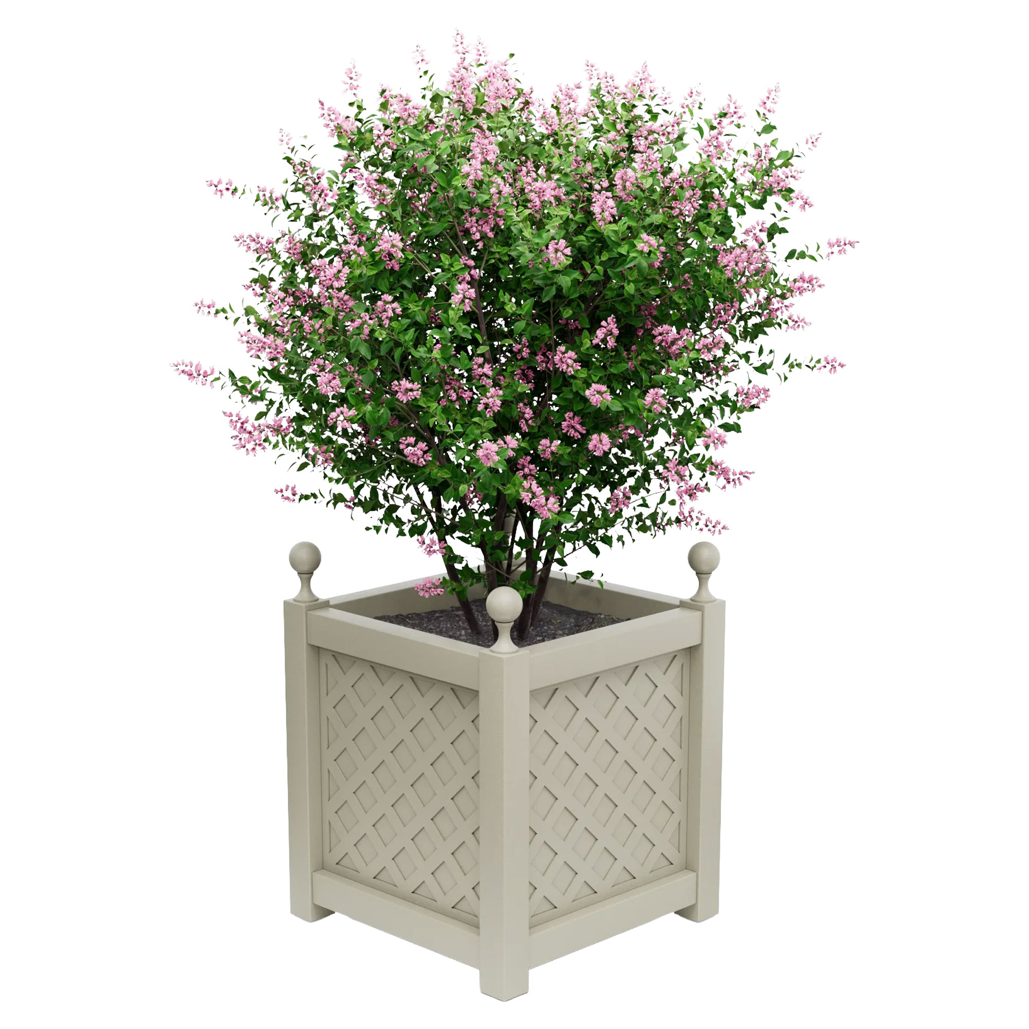 Utekrukke Metall Bloomsbury Småsteinsgrå 75 cm med Dekorative Kuler