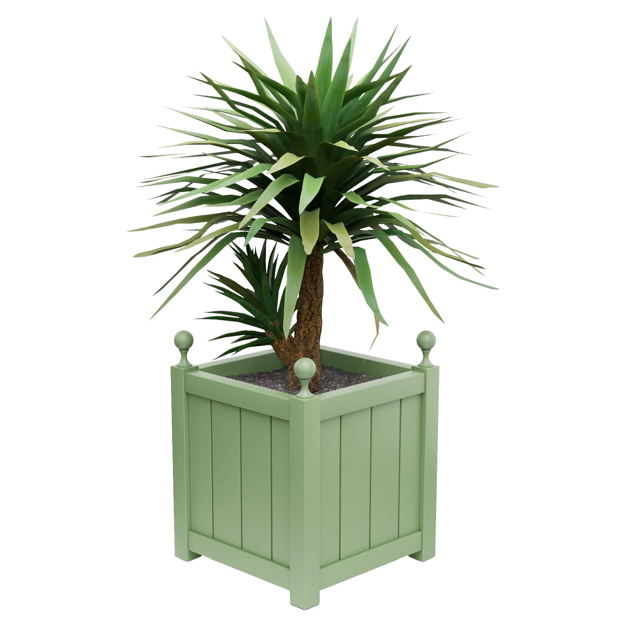 Utekrukke Metall Edenbridge Lysegrønn 60 cm med Dekorative Kuler