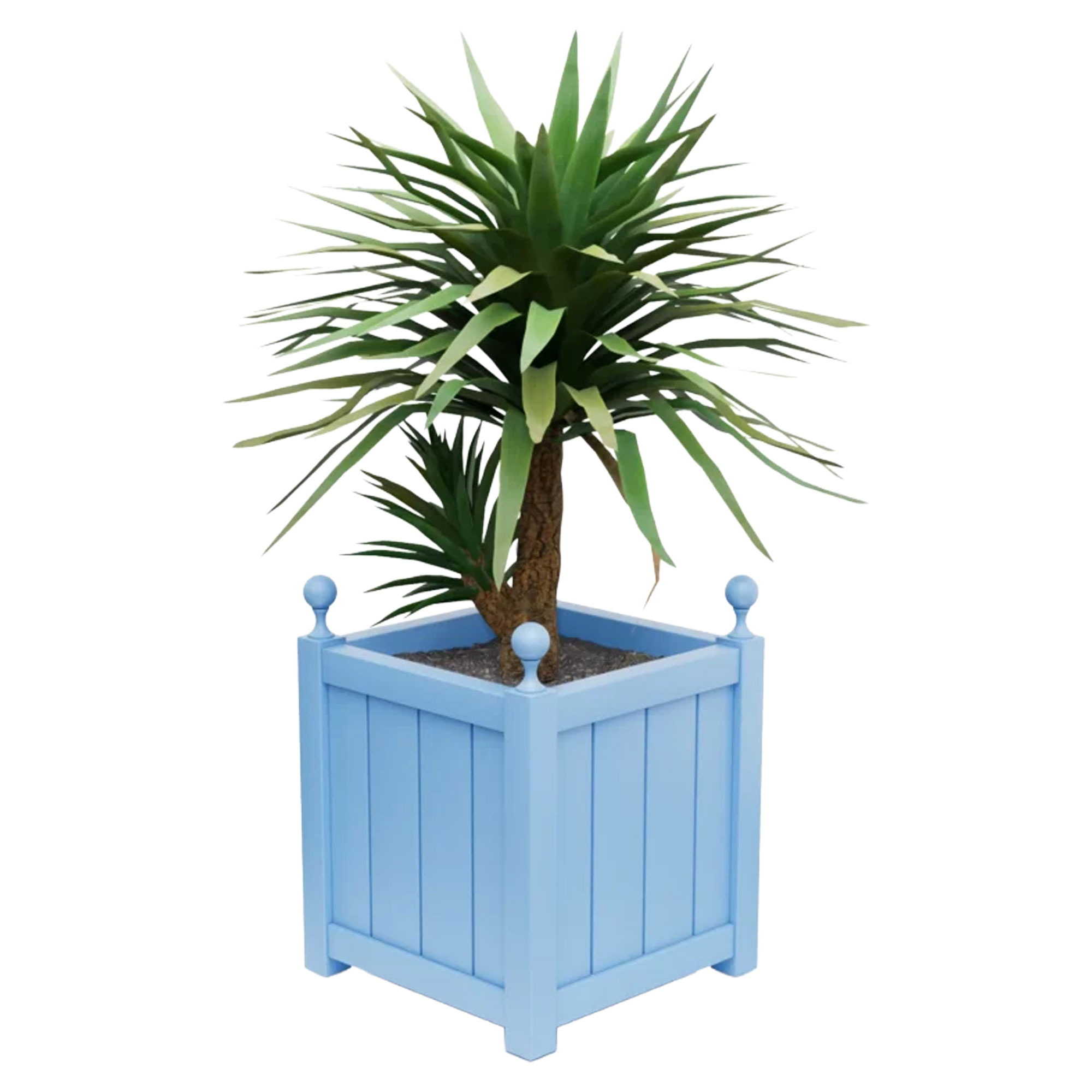 Utekrukke Metall Edenbridge Pastellblå 60 cm med Dekorative Kuler