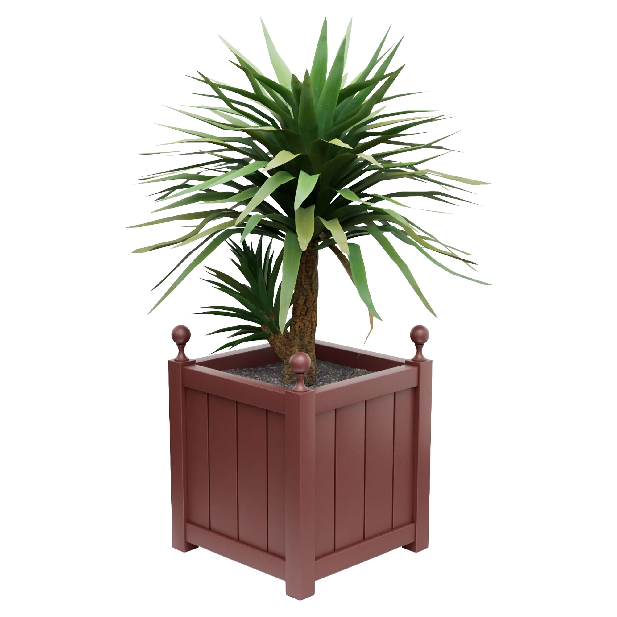 Utekrukke Metall Edenbridge Rubinrød 75 cm med Dekorative Kuler