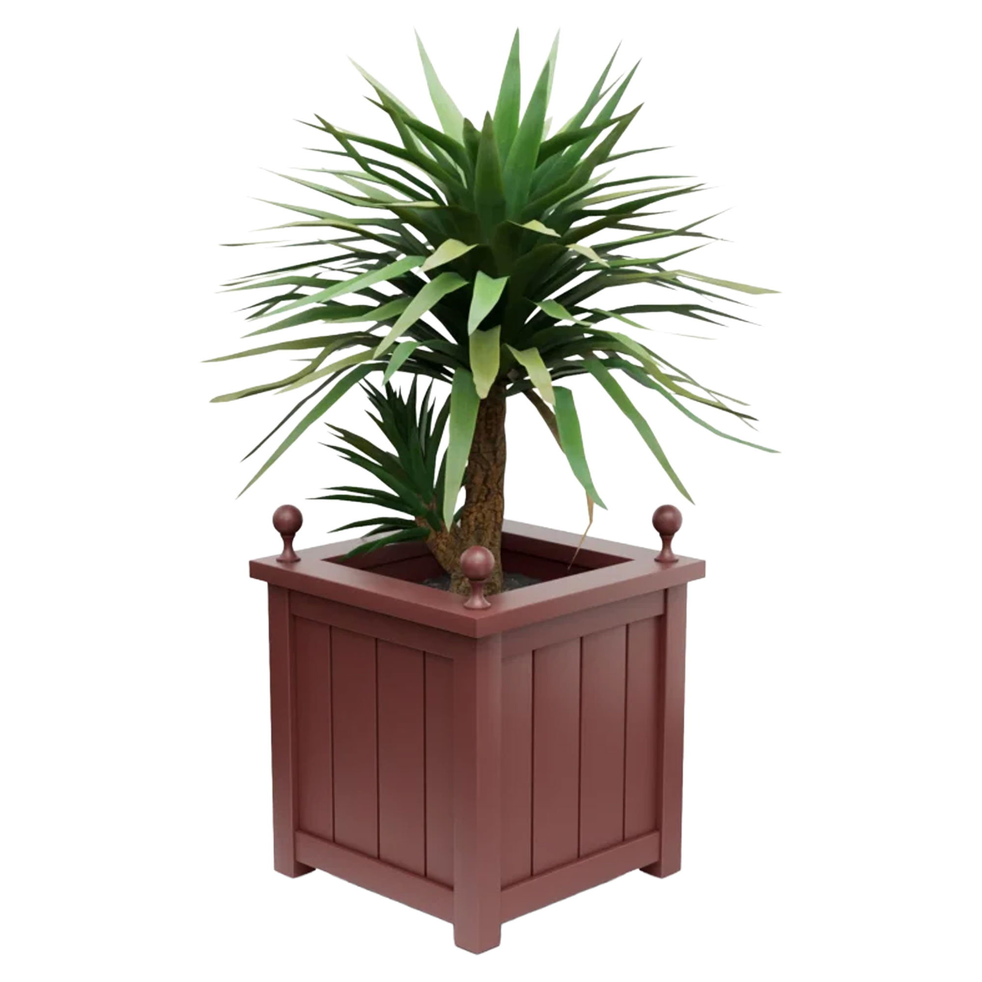 Utekrukke Metall Edenbridge Rubinrød 60 cm med Dekorative Kuler & Overkant