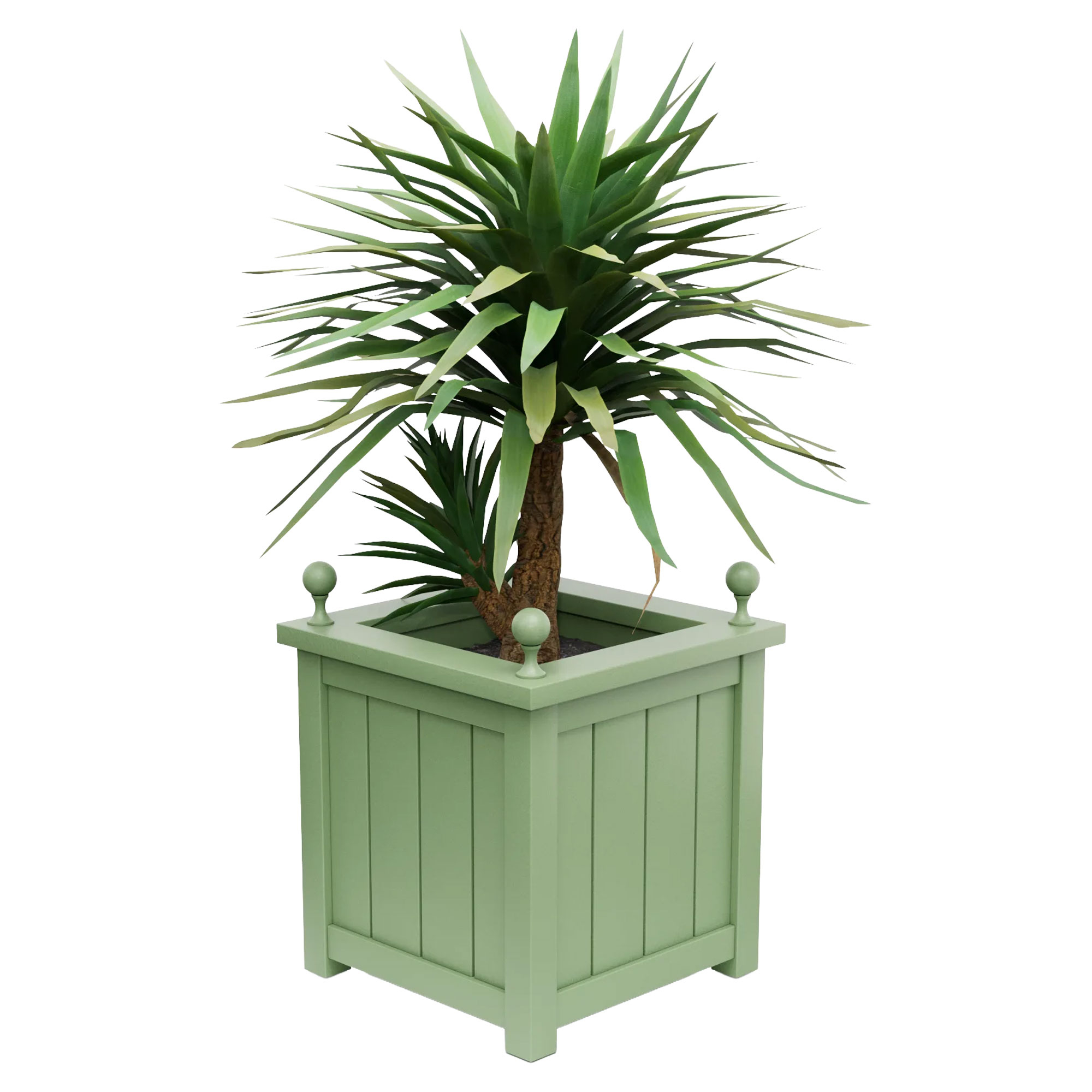 Utekrukke Metall Edenbridge Lysegrønn 75 cm med Dekorative Kuler & Overkant
