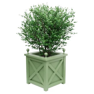 Utekrukke Metall <strong>Berkley</strong>  Lysegrønn 75 cm med Dekorative Kuler & Overkant