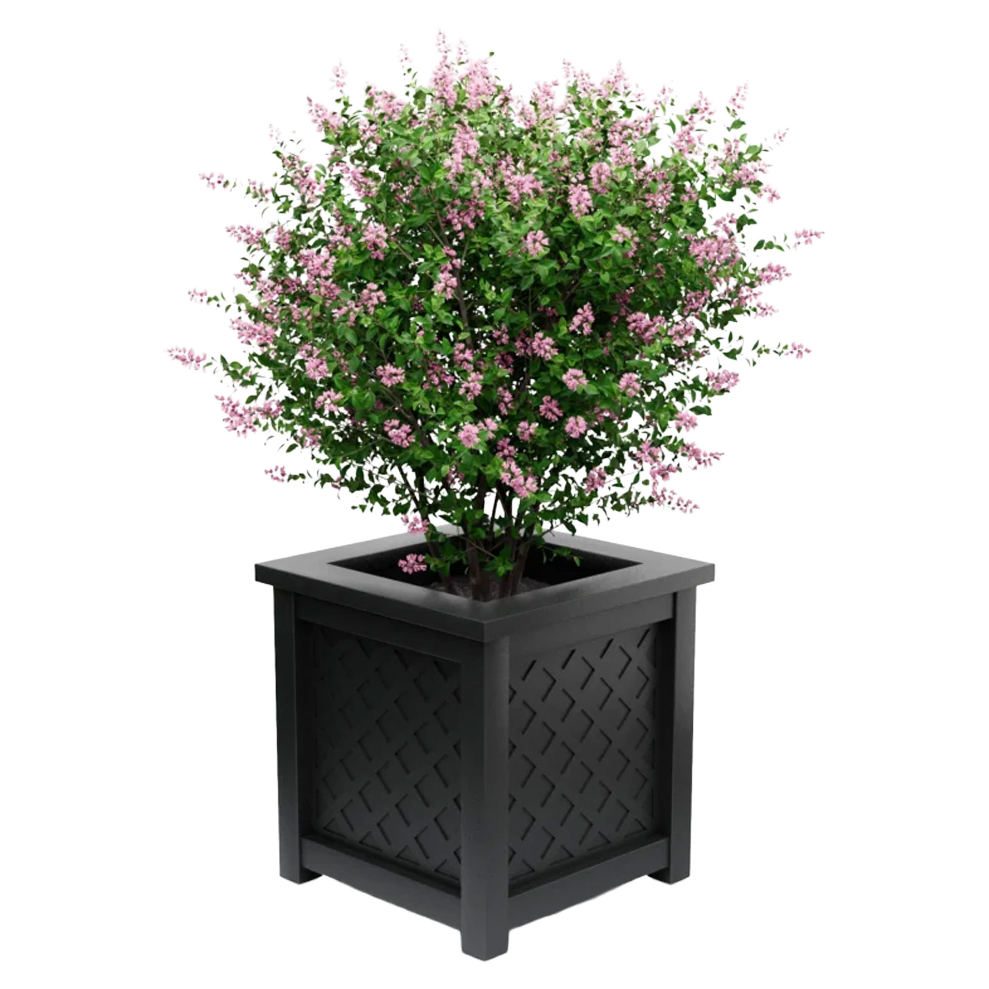 Utekrukke Metall Bloomsbury Sort 75 cm med Dekorativ Overkant