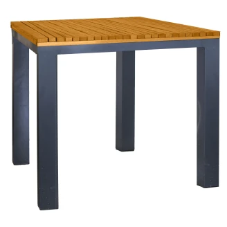 Udendørsbord <strong>Wildfern</strong>  Træ, Sort 80x80 cm