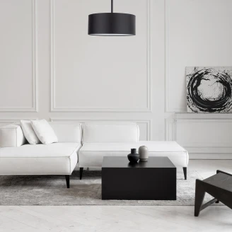 Hengelampe Solljus Svart Matt 40 cm