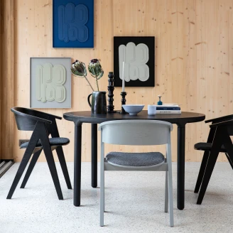 Zuiver Spisebord <strong>Storm Ny</strong>  Svart Ø128 cm