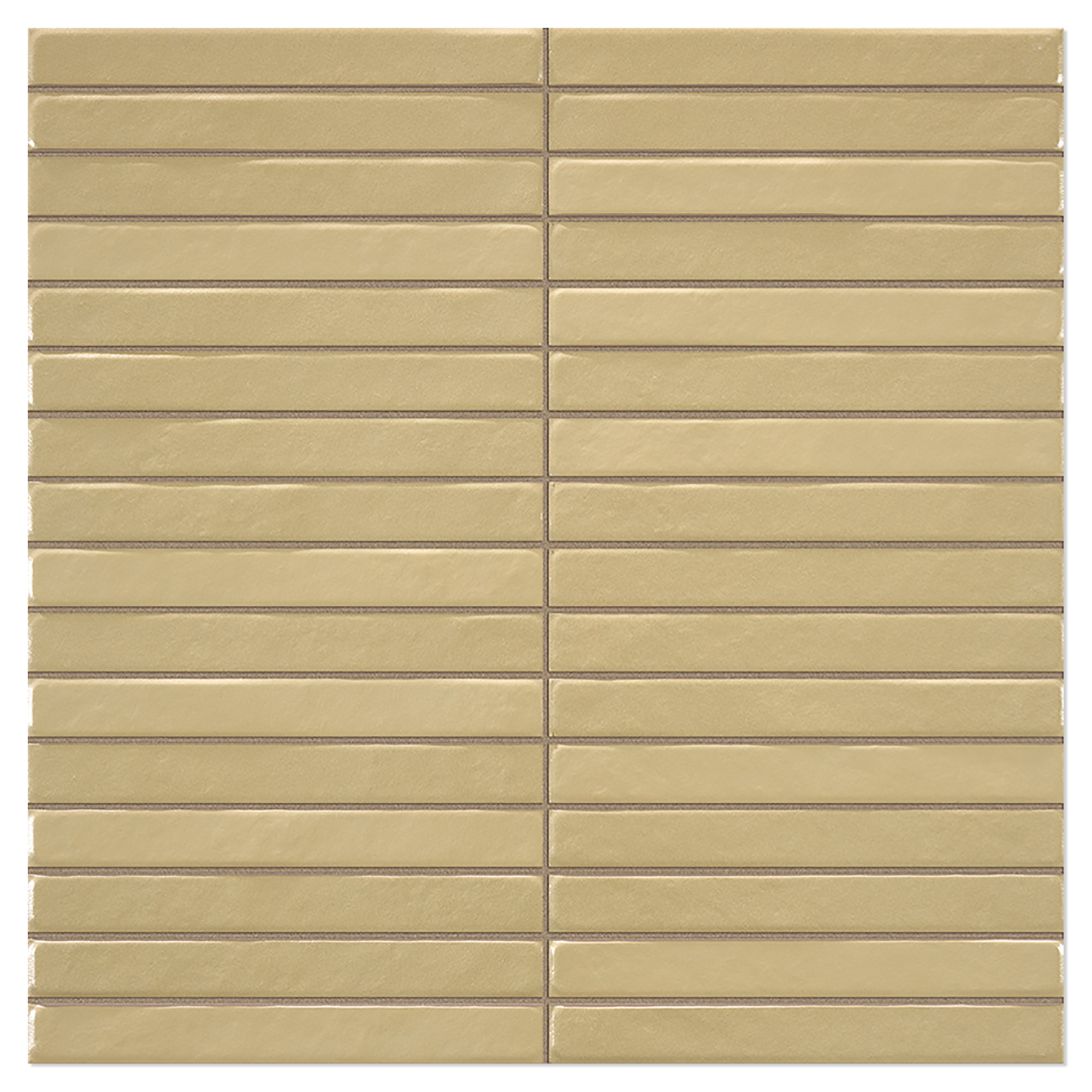 Veggflis Strimma Gul-Penn Matt 35x35 cm