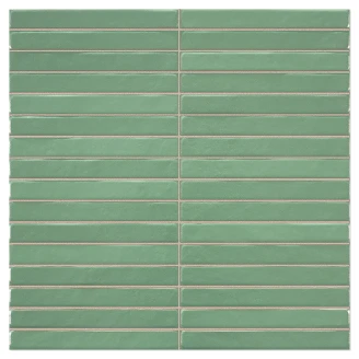 Veggflis <strong>Strimma</strong>  Grønn-Penn Matt 35x35 cm