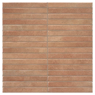 Veggflis <strong>Terrak</strong>  Rød-Penn Matt 35x35 cm