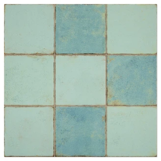 Gulvflis <strong>Havrust</strong>  Grønn Matt-Rustikk 45x45 (15x15) cm