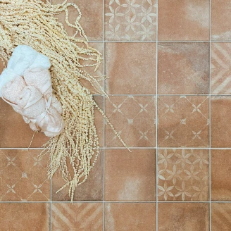 Gulvflis Taverna Kobber-Decor Matt-Rustikk 45x45 (15x15) cm