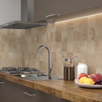 Gulvflis <strong>Taverna</strong>  Beige-Decor Matt-Rustikk 45x45 (15x15) cm