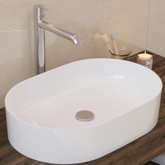 Servantbatteri Hög <strong>Silia</strong> Krom Blank