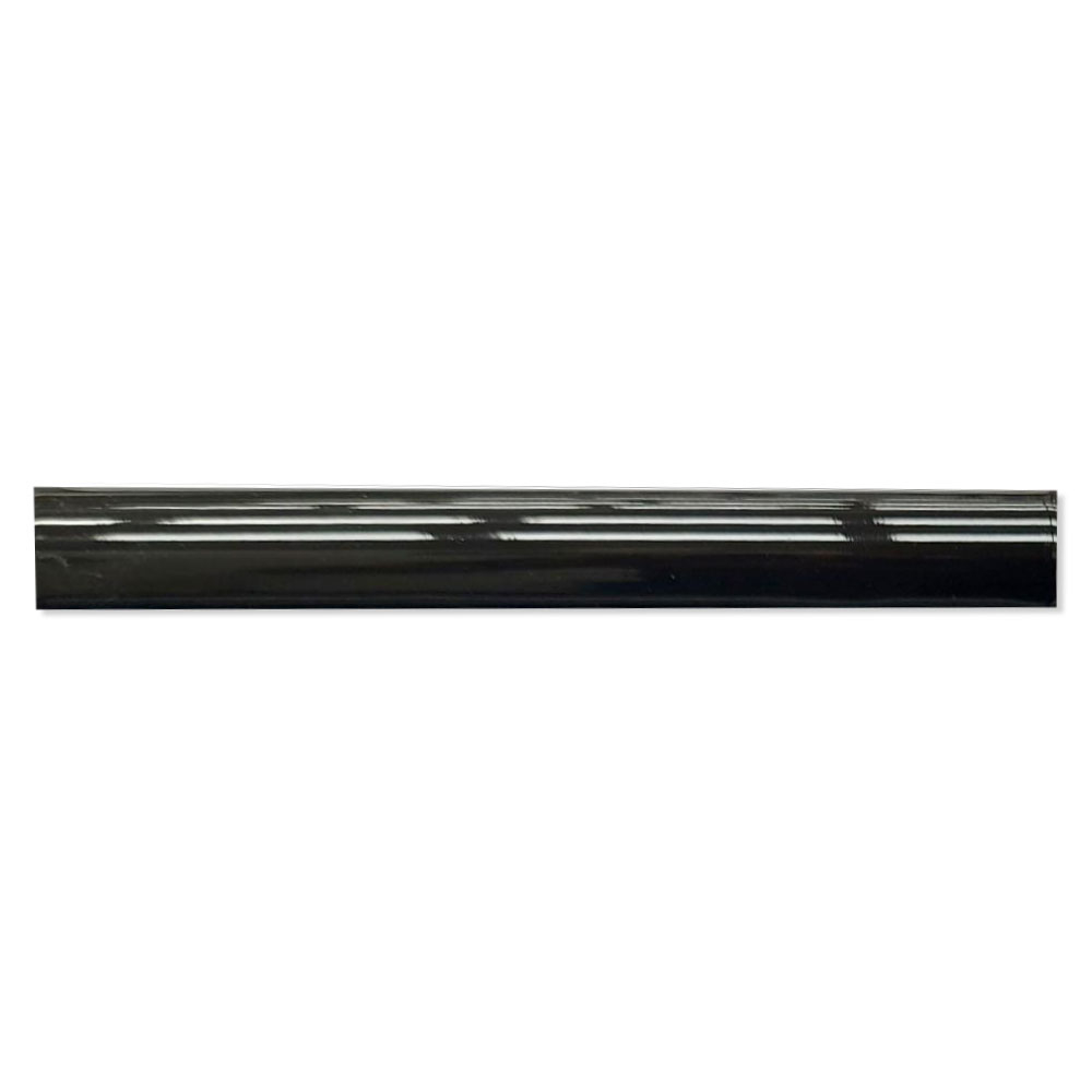 Pissano Veggflis Alboran Svart Blank 2x15 cm