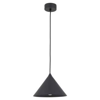 Hængende Lampe <strong>Seattle</strong>  Sort Mat Ø 21 cm