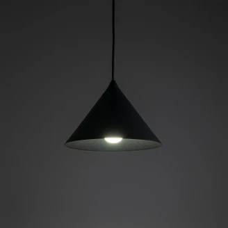 Hængende Lampe <strong>Seattle</strong>  Sort Mat Ø 21 cm