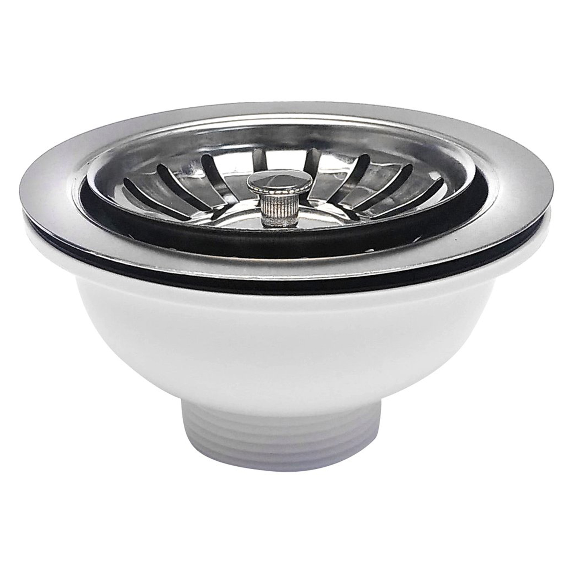 Rostfri Avløpsventil 6/4"