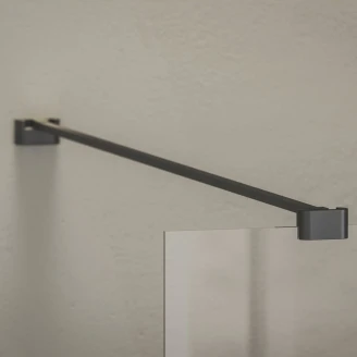 Ravak Dusjvegg Walk-In Air Svart Matt 6 mm 90x200 cm