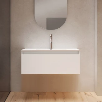 Servantskap <strong>Blisse</strong>  Hvit Matt 70x46x28 cm med Servant Hvit Blank