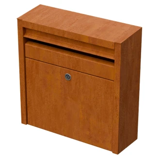 Veggmontert Postkasse <strong>Averon</strong>  Cortenstål