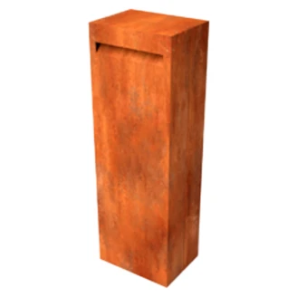 Postkasse <strong>Loktor</strong>  Cortenstål 40x30x100 cm