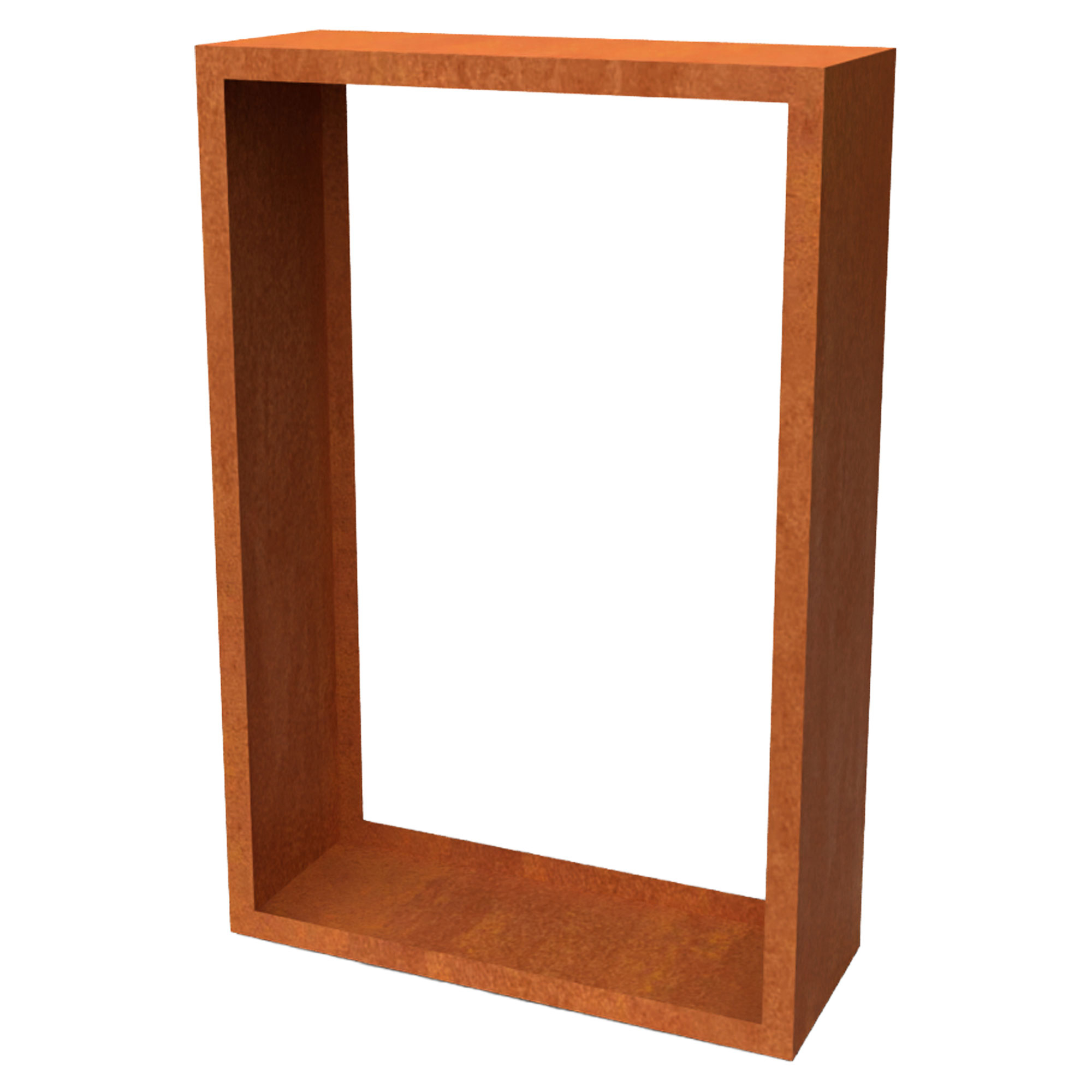Vedstativ Vermis Cortenstål 100x38x150 cm