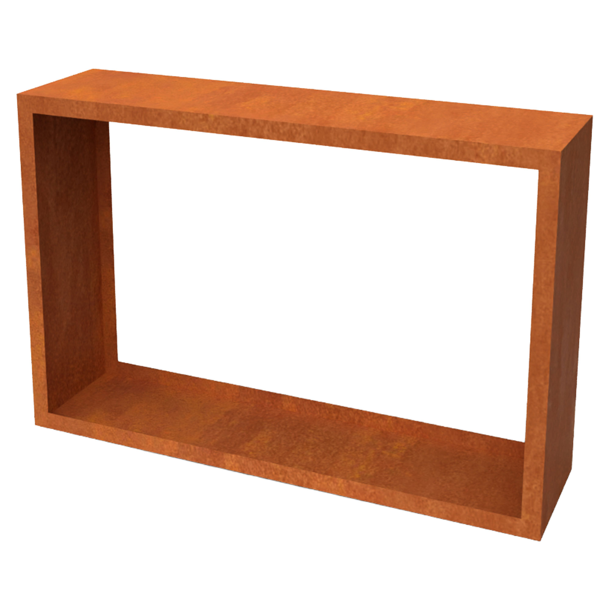 Vedstativ Vermis Cortenstål 150x38x100 cm