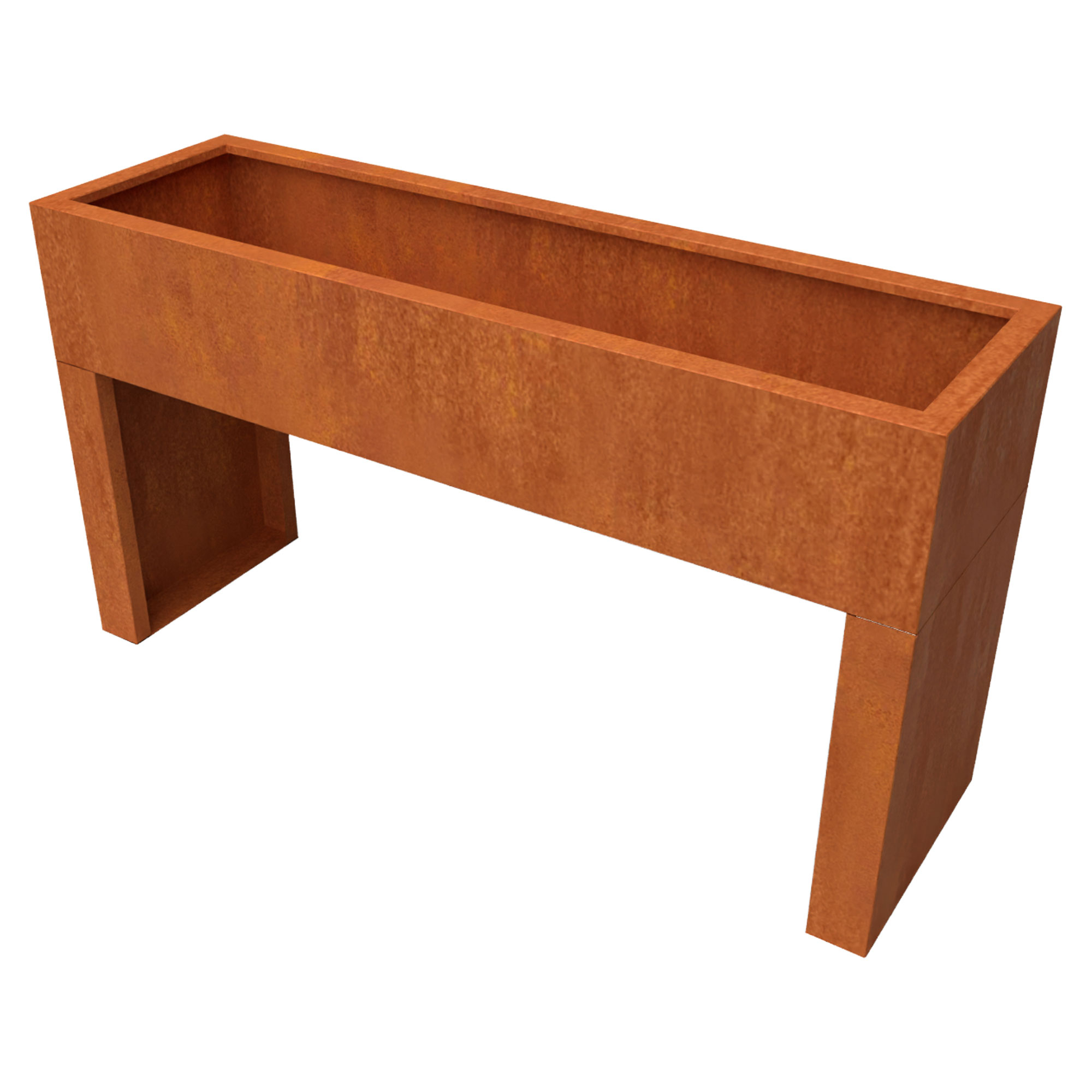 Plantekasse Verdia Cortenstål 165x50x90 cm