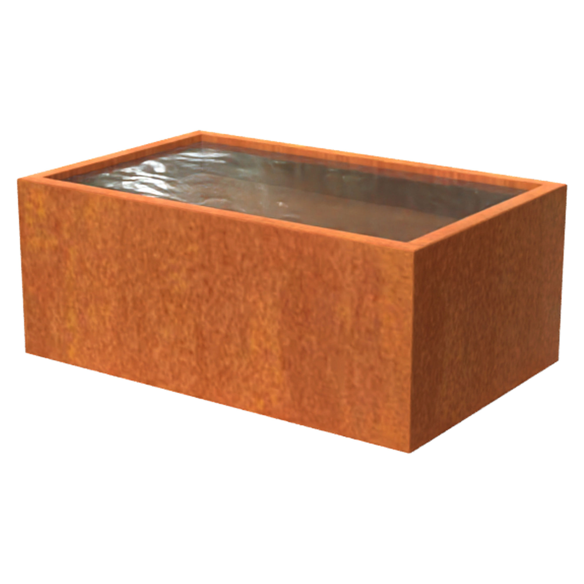 Vannspeil Skagen Cortenstål 125x80x50 cm
