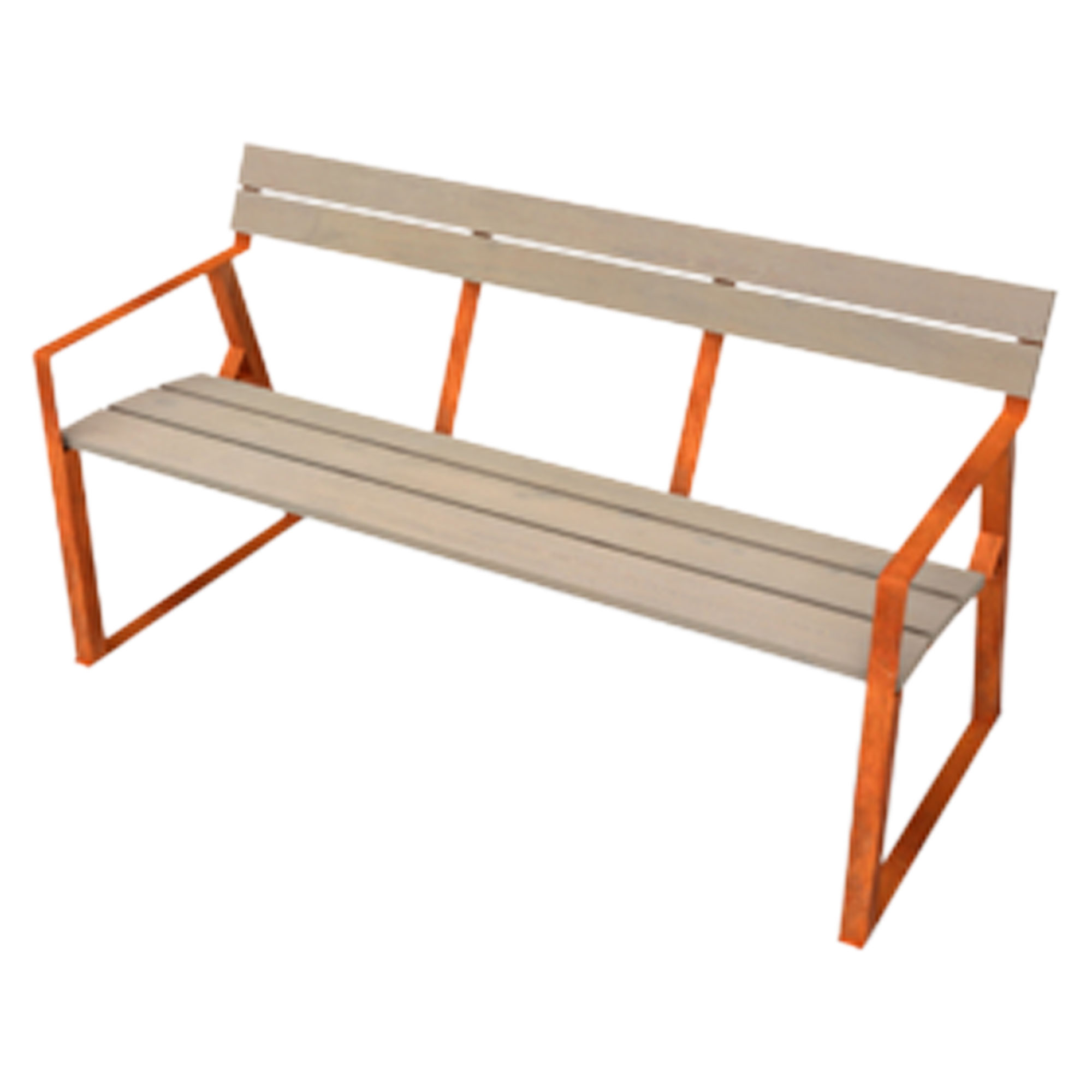 Hagebenk Sunvale Cortenstål 150 cm