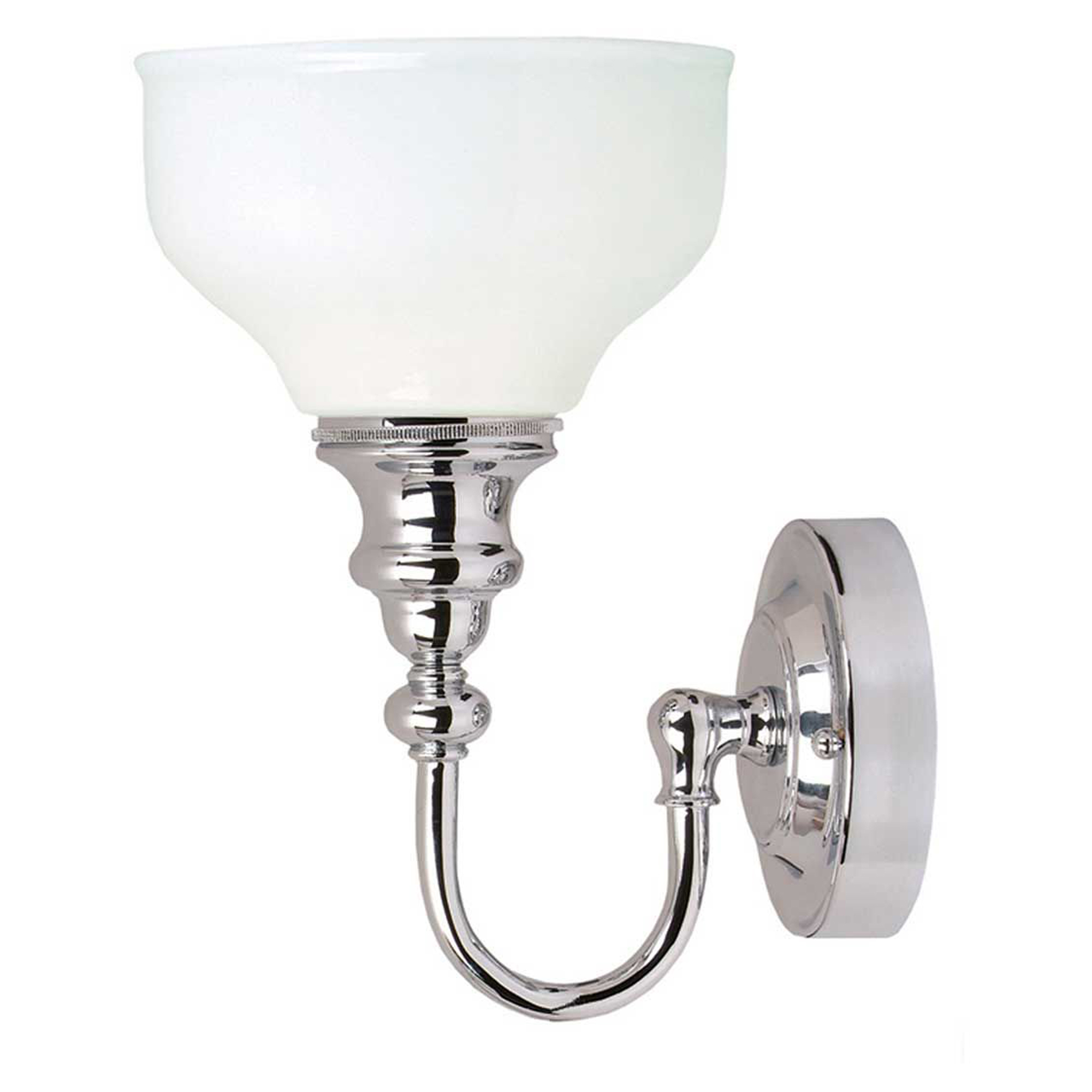 Elstead Vegglampe Cheadle Krom, Hvit