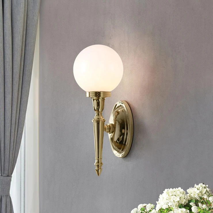 Elstead Vegglampe Dryden Messing